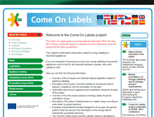 Tablet Screenshot of come-on-labels.eu
